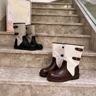 Martin Boots - Stitched Canvas Motorcycle Boots for Women | Hot Selling 2026
