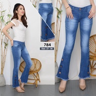ARO - CUTBRAY HIGHWAIST JEANS RAWIS SPLIT SIDE BUTTONS DORY