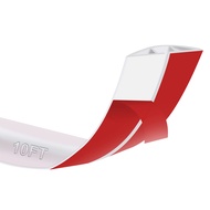 10Ft Floor Cord Cover Transparent Silicone Cable Protector Easy to Install Wire Organizer and Hider 