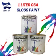 OSA PAINT GLOSS PAINT FOR WOOD OR METAL | CAT MINYAK KILAT 1LITRE