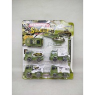 Army Truck Toy Set of 6 Pcs Army Car Set of 6 Pcs Toy Cars
