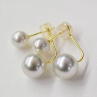 Hirayyama Kaiyo Akoya 珍珠NATURAL顏色耳環
