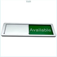 YAAN Magnetic Office Board In Use or Available Sign Vacant Occupied Sign Magnetic Slider Door Sign G
