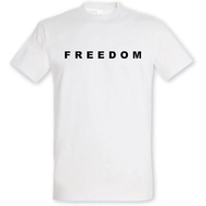 Freedom Charlie Kirk Merch T-Shirt Casual Short Sleeve Round Neck Letter Print Unisex