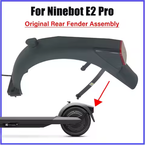 Original E2PRO Rear Fender Assembly with Brake Light for Ninebot E2 PRO Electric Scooter KickScooter