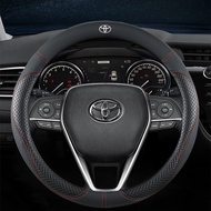 Vỏ bọc vô lăng ô tô Bọc vô lăng bằng da cho TOYOTA VIOS Wish Hilux Yaris Rush gr Corolla Cross avanz