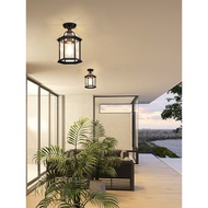 European Style Waterproof Balcony Ceiling Light Corridor Aisle Outdoor Courtyard Door Ceiling Light 
