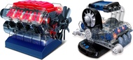 Playz V8 Engine Model Building Kit and Flat 6 Internal Combustion Build Your Own Mini Engine Hobby K