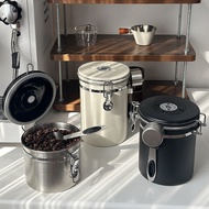 Stainless Steel Coffee Bean Sealed Tank Vacuum One-Way Exhaust Storage Tank Storage Storage Bean Sto