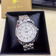 Quailty Master Polo Men Steel Strep Watch Face Analog Watch Box Free