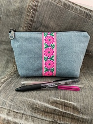 Denim Pouch 牛仔布 丹寧 收納袋 化妝袋 雜物包