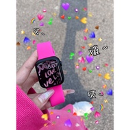 Strap for T500 iWatch Serise 10 9 Ultra 8 7 6 5 4 3 2 SE Silicone Rubber Sports iWatch AP Watch Band