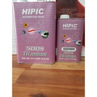 Hipic 500S gloss paint, Axalta product, made in Malaysia (4 liter gloss, 1 liter hard) Car and motor