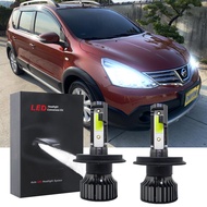 For Nissan Livina X-Gear 2011-2022 (100% Headlamp Bulbs) 2PCS WHITE 12-32V 6000K LED Headlight Conve