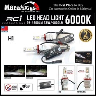 Rci Productions 2 Pcs Led Headlight H1 R6-4800LM 33W 6000K