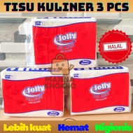 Jolly Culinary Cooking Tissue Halal Napkin Tissue 240 Sheets Economy Package 3 Pcs