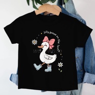 Baby Girl Clothing Silly Goose on The Loose Graphic T Shirts Funny Silly Goose Shirt Design Kids Clo
