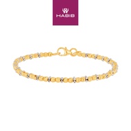 HABIB PICCOLO | Oro Italia 916 Yellow and White Gold Bracelet GW3241-BI
