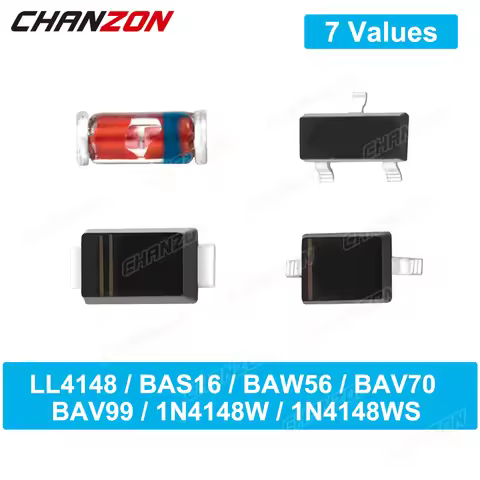 LL4148 BAS16 BAW56 BAV70 BAV99 1N4148W 1N4148WS SMD Small Signal Fast Switching Diode Mark A1 A4 A6 
