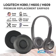 1 Pair Logitech H390 H600 H609 Headset Similar Original Replacement Earpad Cushion Earpads - Black