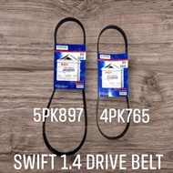 Suzuki Swift 1.4 Drive Belt 2005-2018 Model Alternator and Compressor Belt 4PK765 & 5PK897