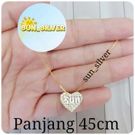 NECKLACE 925 SILVER GOLD PLATED GOLD SET 25