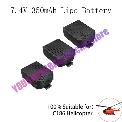 RC ERA C186 BO-105 / E120 4CH Flybarless RC Helicopter Repuestos 7,4 V 350mAh Lipo Batería Accesorio