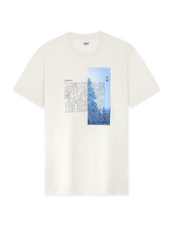 AIIZ (เอ ทู แซด) - เสื้อยืดคอกลมผู้ชาย ลายกราฟิก Men's Graphic T-Shirt