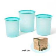 Tupperware Mosaic Canister One touch Set (3pcs)