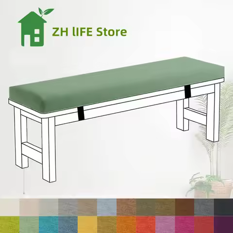 3cm Custom Bench Cushions With buckles Piano Chair Seat Pad Long Mattress Decorative Garden Shoe Box