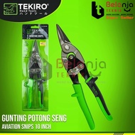 Tekiro Gunting Potong Seng 10" Inch Lurus Gunting Holo Baja Ringan