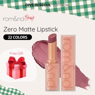 [ROM&ND] romand Zero Matte Lipstick – 22 colors / 3g