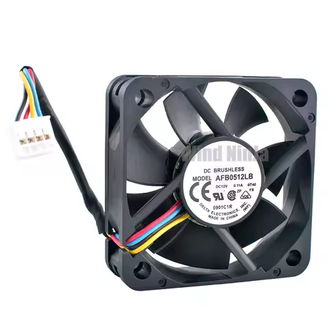 AFB0512LB 5cm 50x50x15mm 50mm fan DC12V 0.11A Double ball bearing 4pin Cooling fan for Power supply