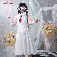 In Stock UWOWO Genshin Impact Columbina Fatui Harbingers Damselette Snezhnaya Cosplay Costume Hallow
