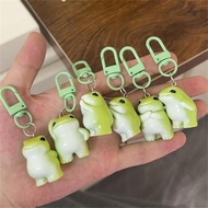 6pcs Cute 3D Frog Keychain, Funny Cartoon Accessories, Girlfriend/BFF Gift Car Accessories Bag Charm