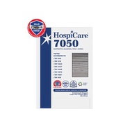 HOSPICARE 7050 ISOPROPYL ALCOHOL 70% WIPES, 50 SHEETS INDIVIDUALLY WRAPPED (20 CM X 20 CM)