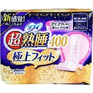 蘇菲 超熟睡 極致貼合 超薄型400 夜用衛生棉 6片裝