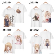 AG The Angel Next Door Spoils Me Rotten Tshirt Short Sleeve Top Anime Cosplay Mahiru Shiina Tee Hara