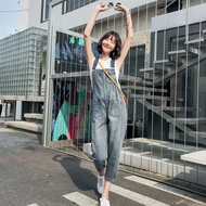 New Style Korean Style Ripped Denim Overalls Women Jumpsuit