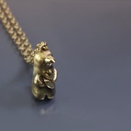 公仔麻吉系列-企鵝與魚 紙鎮 公仔項鍊