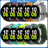 MegaChoice【100%Original】Football Pattern Watch Strap Silicone Wristband Compatible For Samsung Galaxy Watch 5 Pro 4 Classic Huawei Gt 2/3