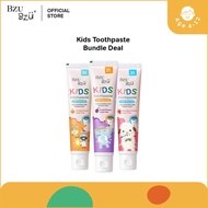 BZU BZU Kids Toothpaste Bundle Deal - Strawberry/Grape/Orange (50g)