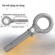 Bộ Vít Nén Thép Không Gỉ 304 Có Móc Treo Ống Nước Nóng Vít Toàn Bộ Vít 8mm/6mm Tiêu Chuẩn Quốc Gia M