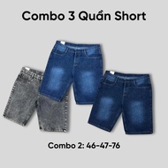 [COMBO OF 3 PANTS] Combo 2: 3 Men's Shorts (46-47-76) 3 Colors | Big size | WIDE FORM NO STRETCH Men
