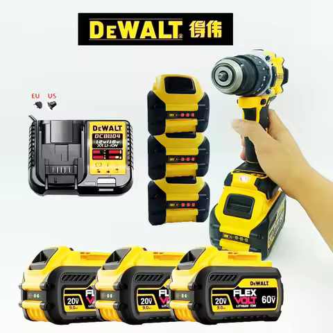 Original DeWalt 20V60V MAX 5Ah Battery and Charger Kit, DCD805 Dewalt 20V Cordless Drill Impact Driv