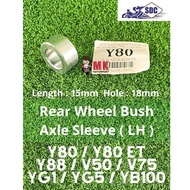 REAR WHEEL AXLE SLEEVE (LH) Yamaha Y80 / ET / Y88 / V50 / V75 / YG1 / YG5 / YB100 Bush Collar Sprocket