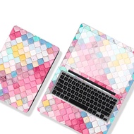 DIY colorful mosaic cover laptop waterproof PVC skin for all 12/13/14/15/17 inch ASUS/lenovo/dere/acer/xiaomi laptop decoration