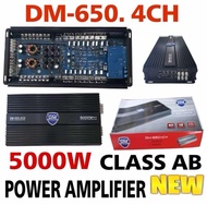 DM-650. 4CH 5000W Class AB ขับเสียงกลาง 8ดอก+แหลม8 AB 4CH 5000W/เครื่องเสียงรถยนต์
