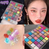 【 Gift Eyeshadow Brush 】BULANYA 40-color Eyeshadow palette, Pearl, matte, glitter, Stage Makeup, Fin
