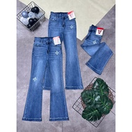 40-75kg Women's Flared Jeans with Stone Embroidery Fashion